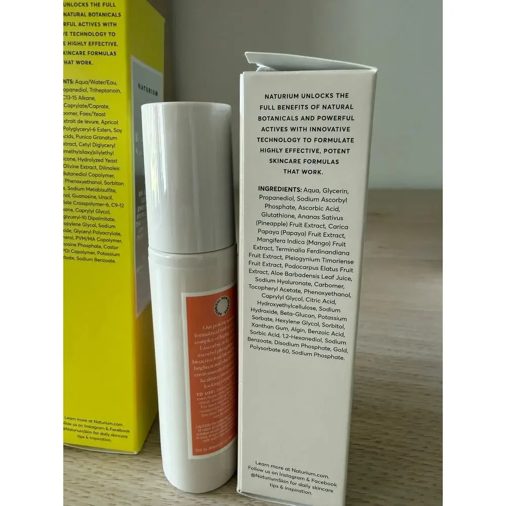 $54 New Naturium Skincare Bundle Retinaldehyde, 10% Vitamin C